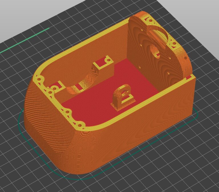 Slicer settings for 3D printable flight yoke — view 8