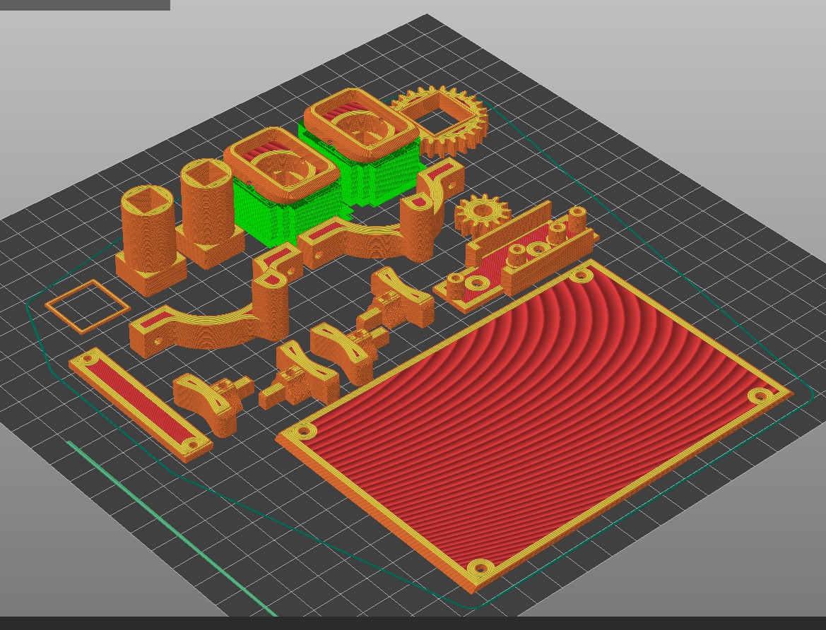 Slicer settings for 3D printable flight yoke — view 7