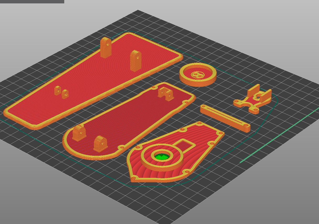 Slicer settings for 3D printable flight yoke — view 5
