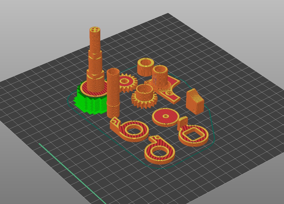 Slicer settings for 3D printable flight yoke — view 2